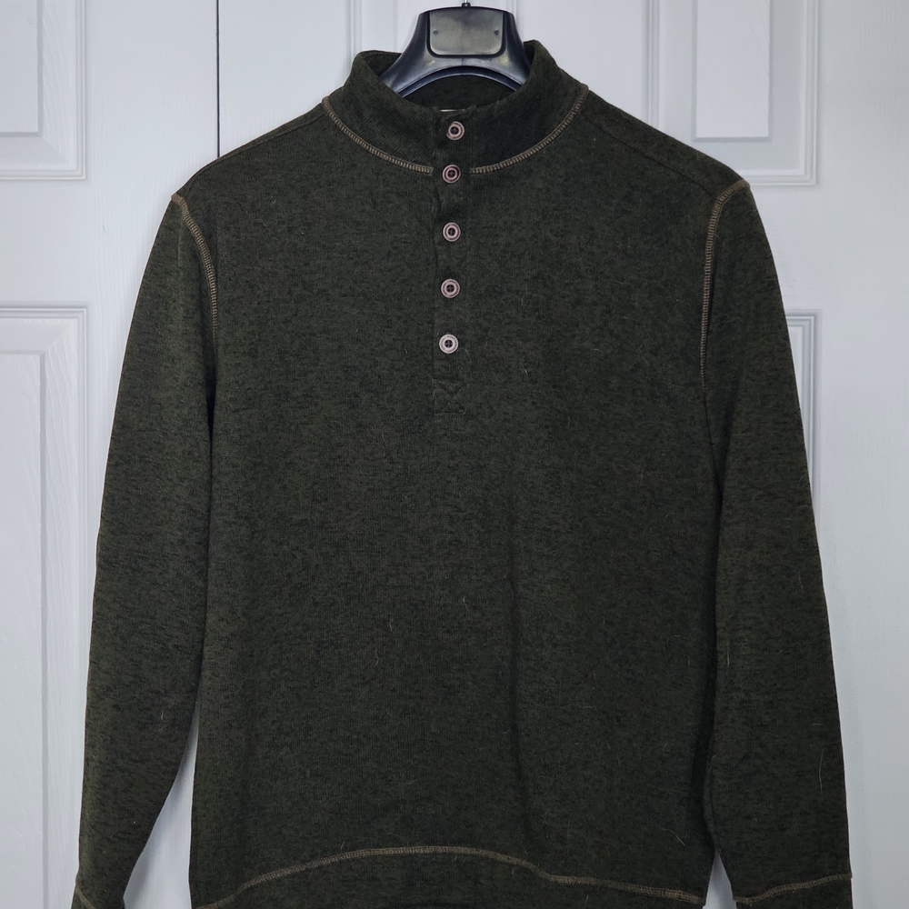 Vintage Weatherproof Button-Up Cardigan - Black with Purple Button